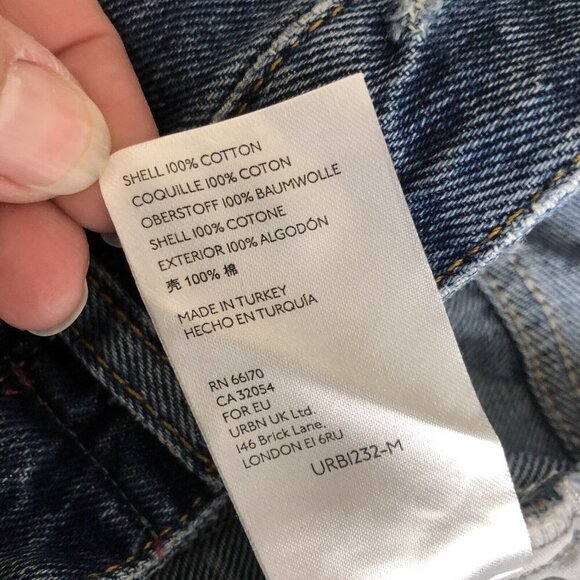 BDG Urban Outfitters Jeans Womens 28 Blue Mom High Rise Denim Distressed - Picture 10 of 11